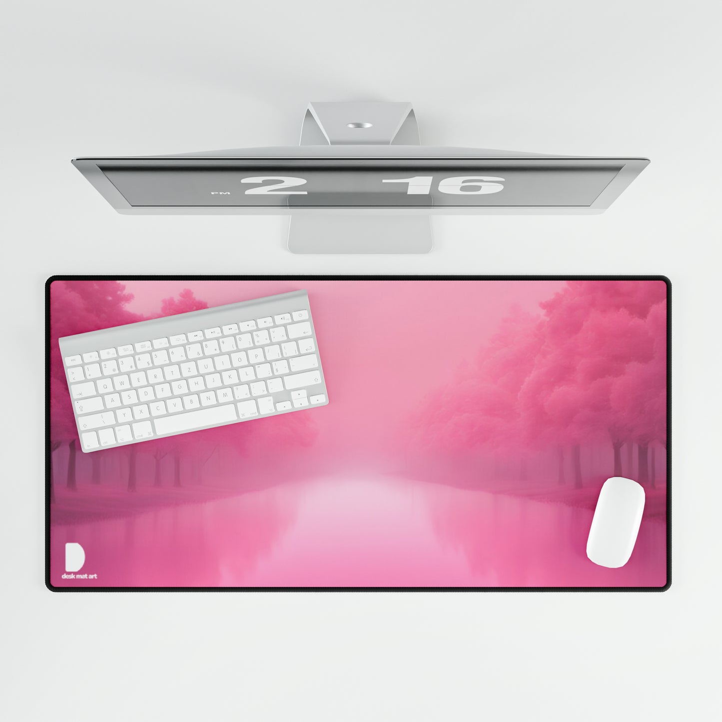Pink River Large Desk Mat & Mousepad | 800x400mm
