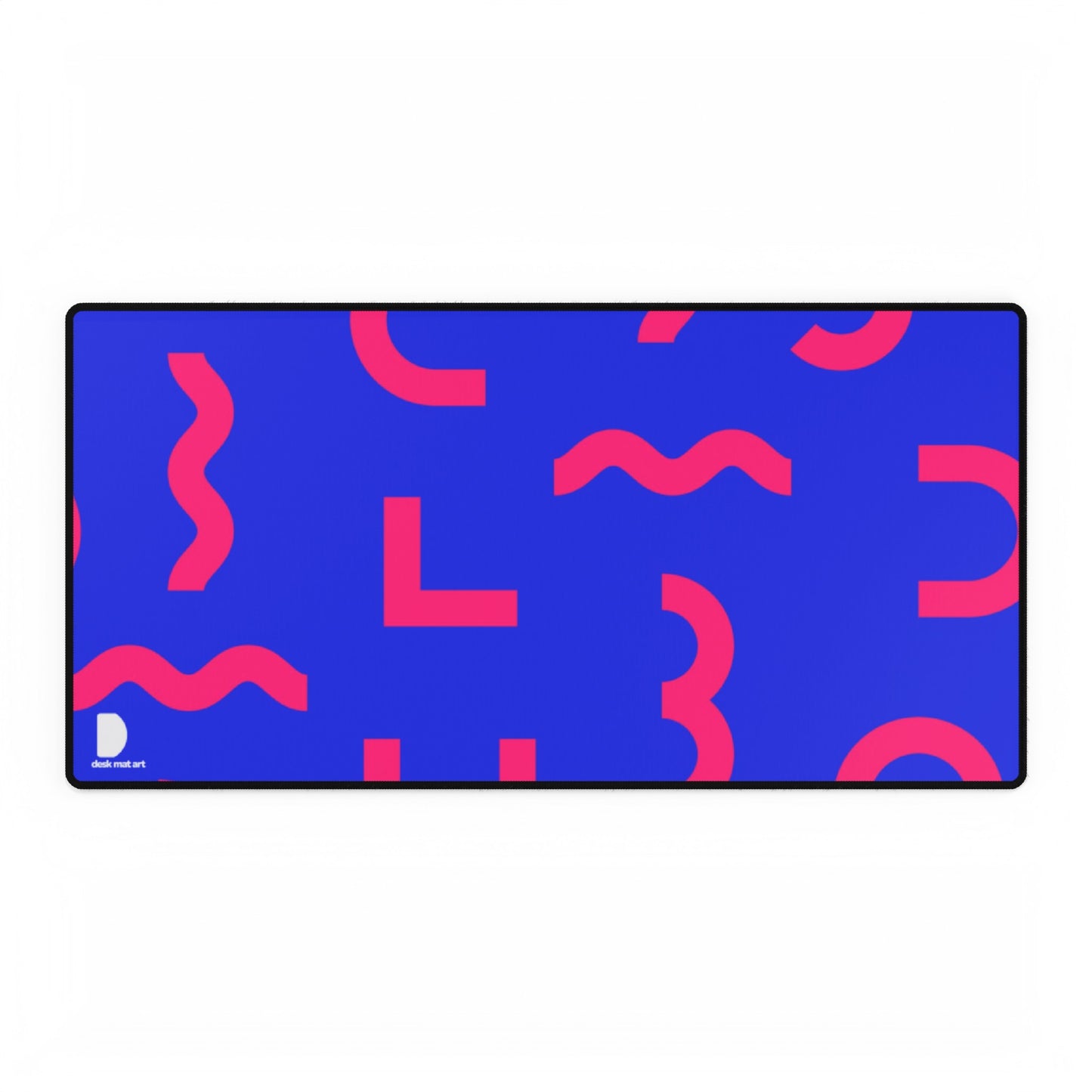 Pink Lines Large Desk Mat & Mousepad | 800x400mm