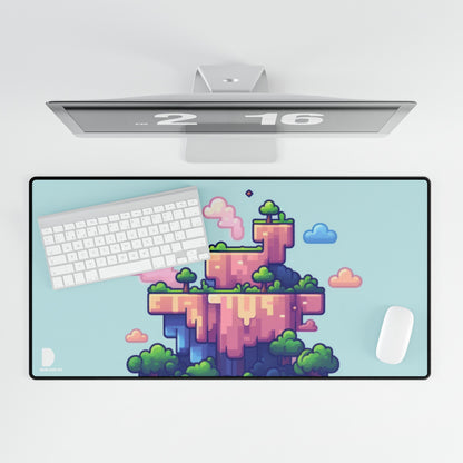 Pixel Art Floating Land Large Desk Mat & Mousepad | 800x400mm