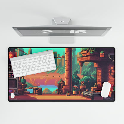 Retro Pixel Art Large Desk Mat & Mousepad | 800x400mm