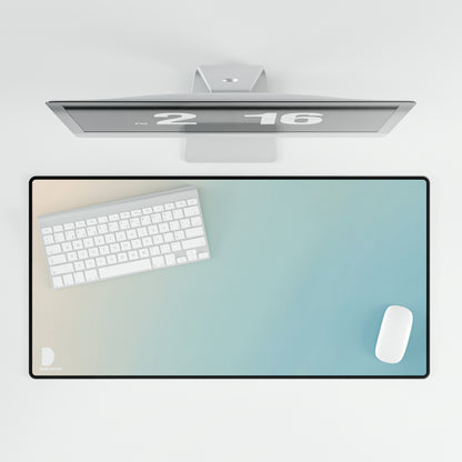 Light Blue Gradient Large Desk Mat & Mousepad | 800x400mm