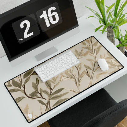 Tranquil Nature Leaves Large Desk Mat & Mousepad | 800x400mm