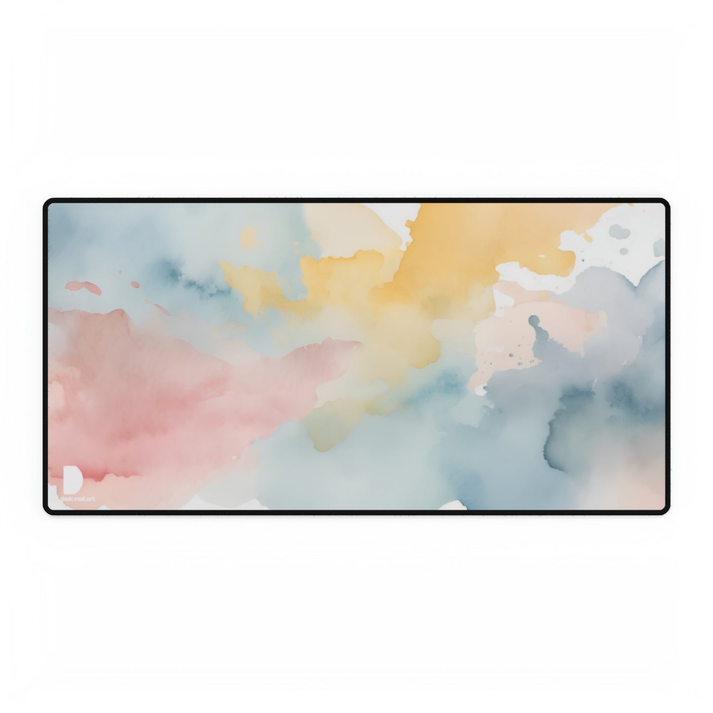 Watercolour Splash Large Desk Mat & Mousepad | 800x400mm