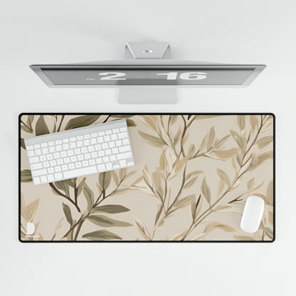 Tranquil Nature Leaves Large Desk Mat & Mousepad | 800x400mm