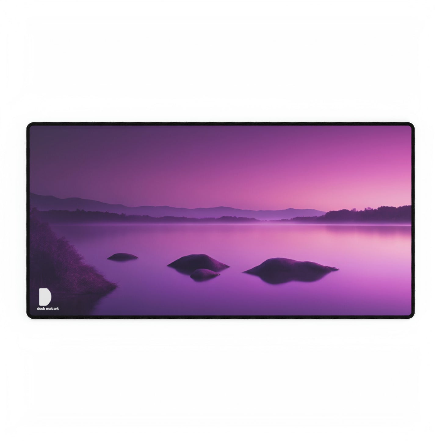 Purple Lake Large Desk Mat & Mousepad | 800x400mm