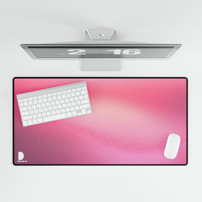 Soft Pink Gradient Large Desk Mat & Mousepad | 800x400mm