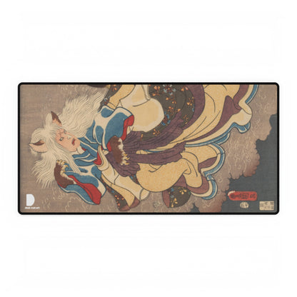 Cat Monster Saga no Kata, Utagawa Kunisada (I) Large Desk Mat & Mousepad | 800x400mm