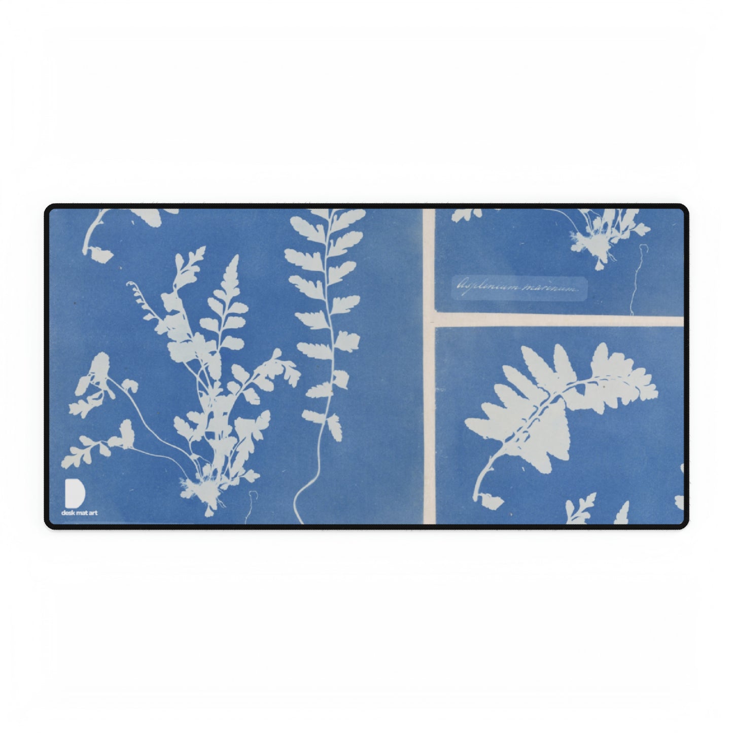 Sea-striped Fern, Anna Atkins Large Desk Mat & Mousepad | 800x400mm