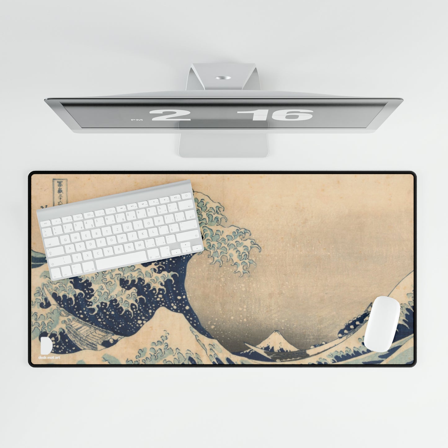 The Great Wave at Kanagawa, Katsushika Hokusai Large Desk Mat & Mousepad | 800x400mm