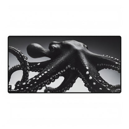 Black Octopus Graphic Large Desk Mat & Mousepad | 800x400mm