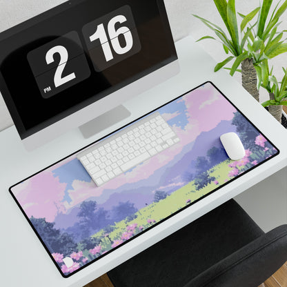 Pixel Art Field Large Desk Mat & Mousepad | 800x400mm