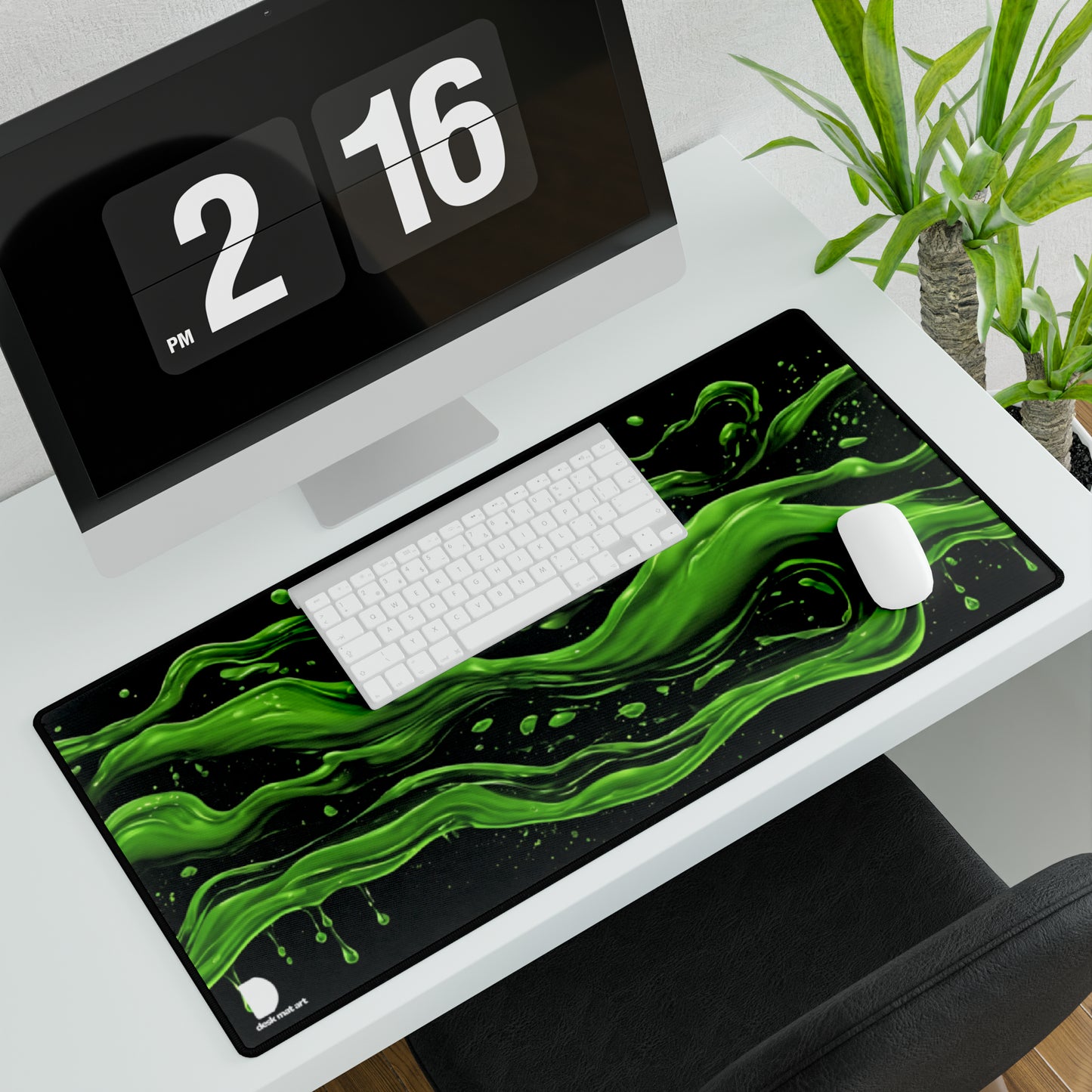 Green Slime Large Desk Mat & Mousepad | 800x400mm