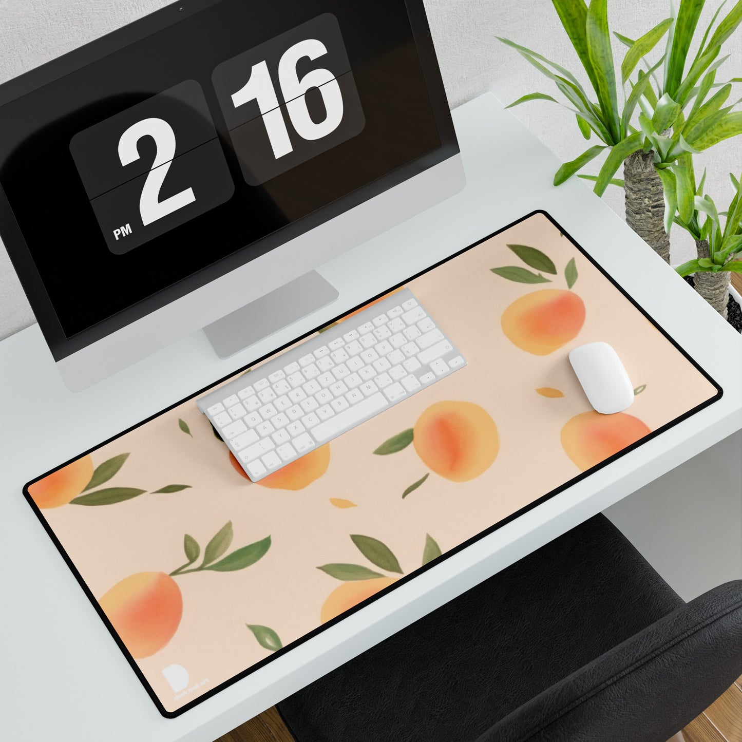 Peachy Large Desk Mat & Mousepad | 800x400mm