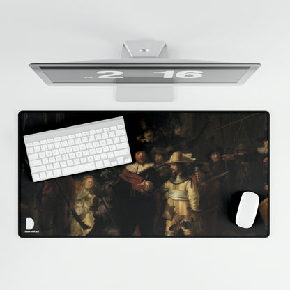 The Night Watch, Rembrandt van Rijn Large Desk Mat & Mousepad | 800x400mm