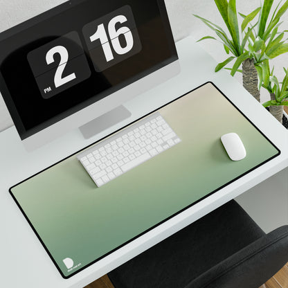 Soft Green Gradient Large Desk Mat & Mousepad | 800x400mm