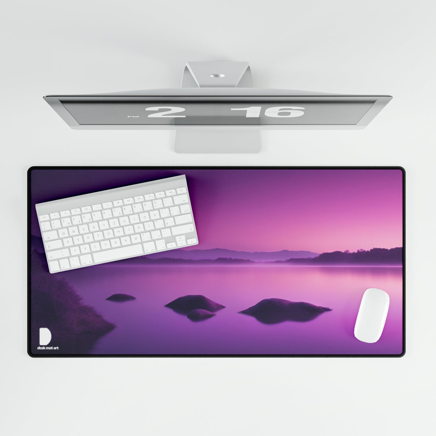 Purple Lake Large Desk Mat & Mousepad | 800x400mm