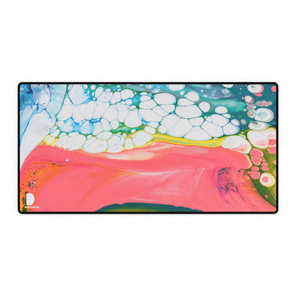 Colourful Oil Mix Large Desk Mat & Mousepad | 800x400mm