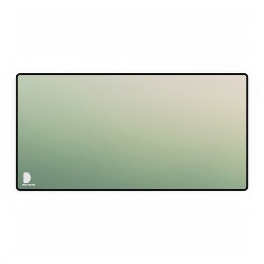 Soft Green Gradient Large Desk Mat & Mousepad | 800x400mm