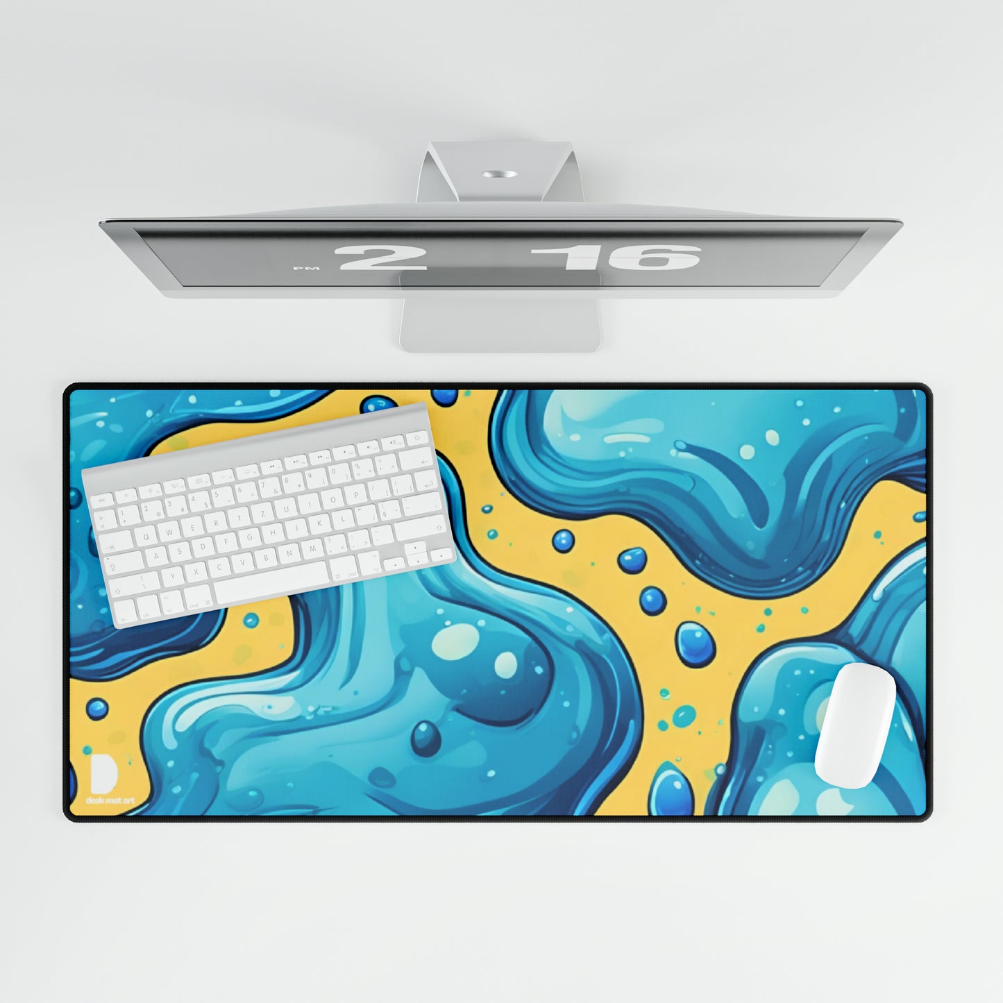 Blue Slime Large Desk Mat & Mousepad | 800x400mm