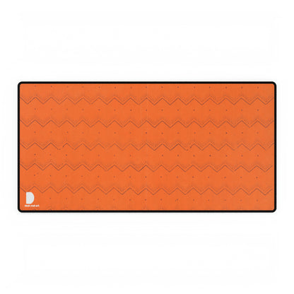 Stripe pattern of zigzag lines and dots Large Desk Mat & Mousepad | 800x400mm