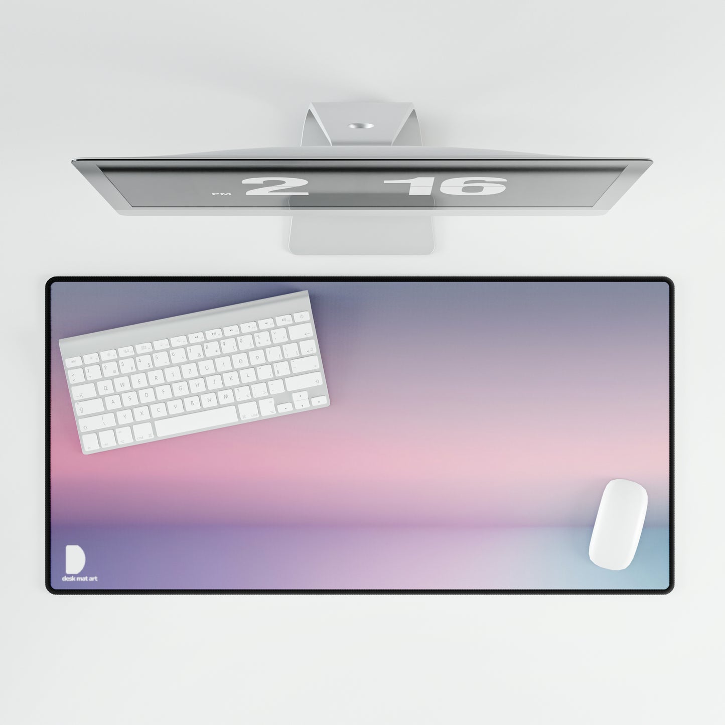 Soft Gradient Fade Large Desk Mat & Mousepad | 800x400mm