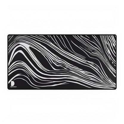 Black Lines Large Desk Mat & Mousepad | 800x400mm