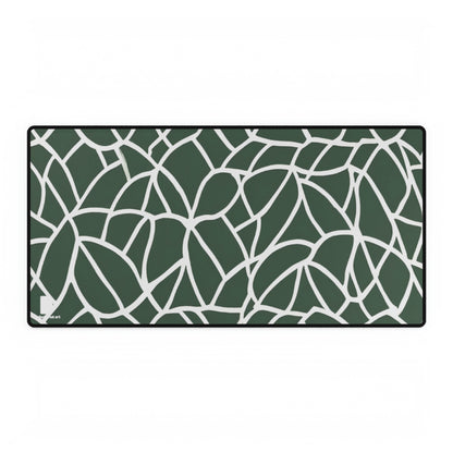 Green Line Pattern Large Desk Mat & Mousepad | 800x400mm