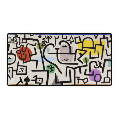 Paul Klee's Rich Port (1938) Large Desk Mat & Mousepad | 800x400mm