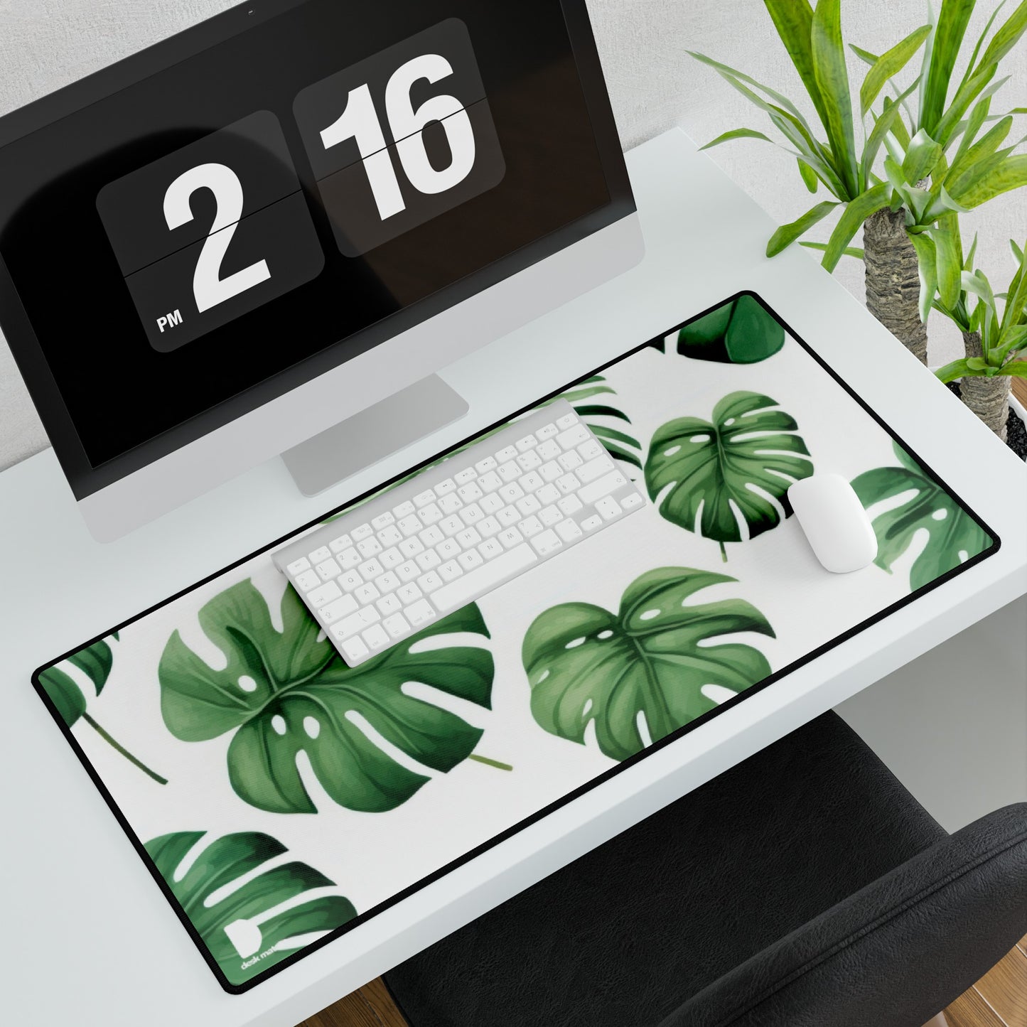 Monstera Large Desk Mat & Mousepad | 800x400mm