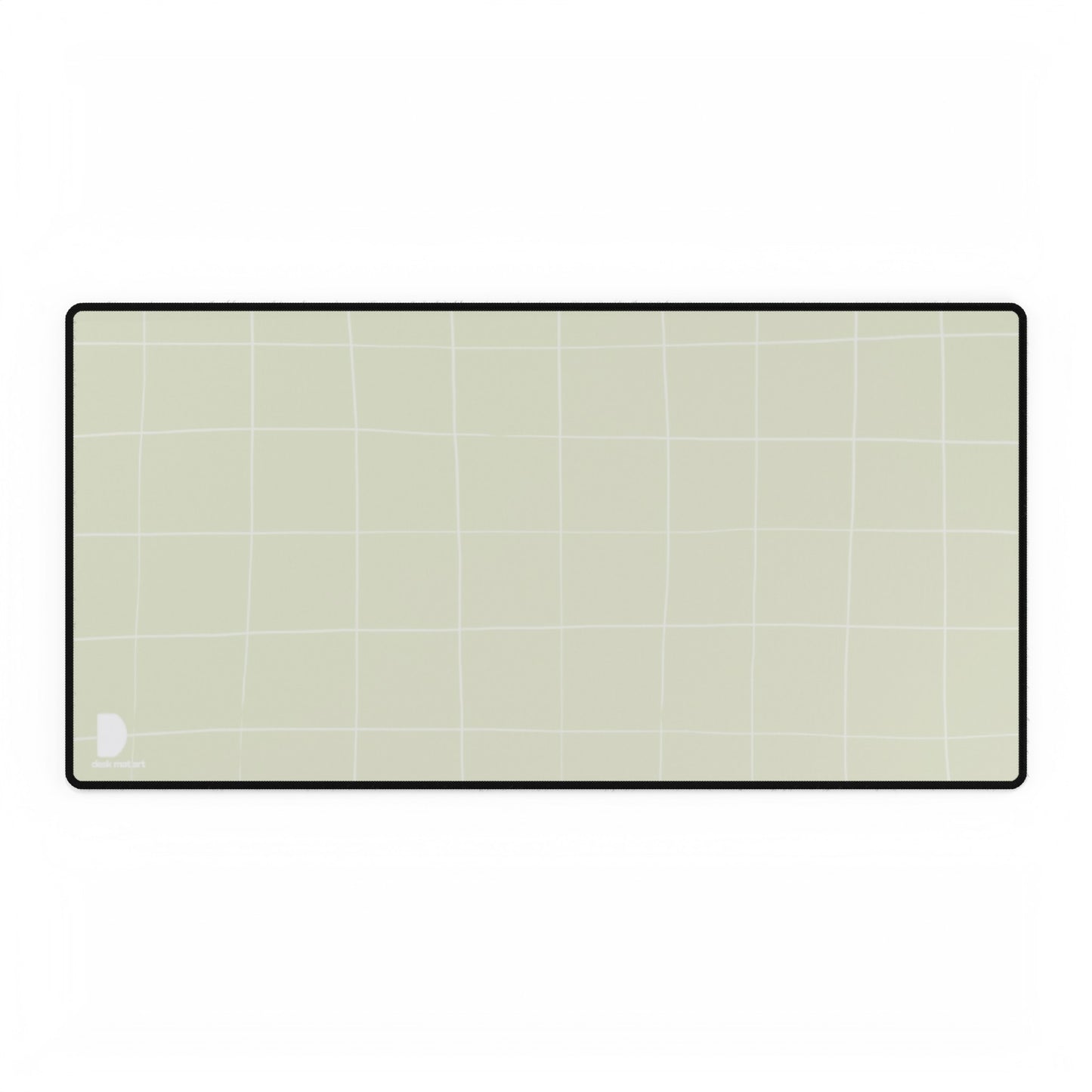 Sage Grid Large Desk Mat & Mousepad | 800x400mm