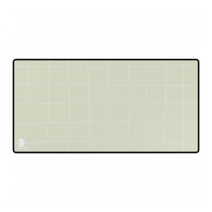 Sage Grid Large Desk Mat & Mousepad | 800x400mm