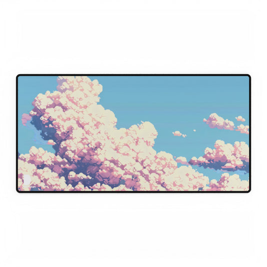 Pixel Art Cloud Large Desk Mat & Mousepad | 800x400mm