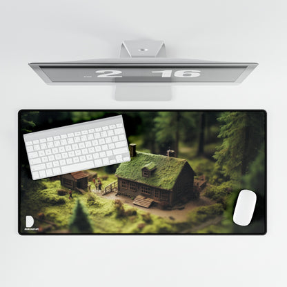 Tilt Shift Cottage Large Desk Mat & Mousepad | 800x400mm