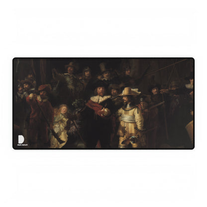 The Night Watch, Rembrandt van Rijn Large Desk Mat & Mousepad | 800x400mm