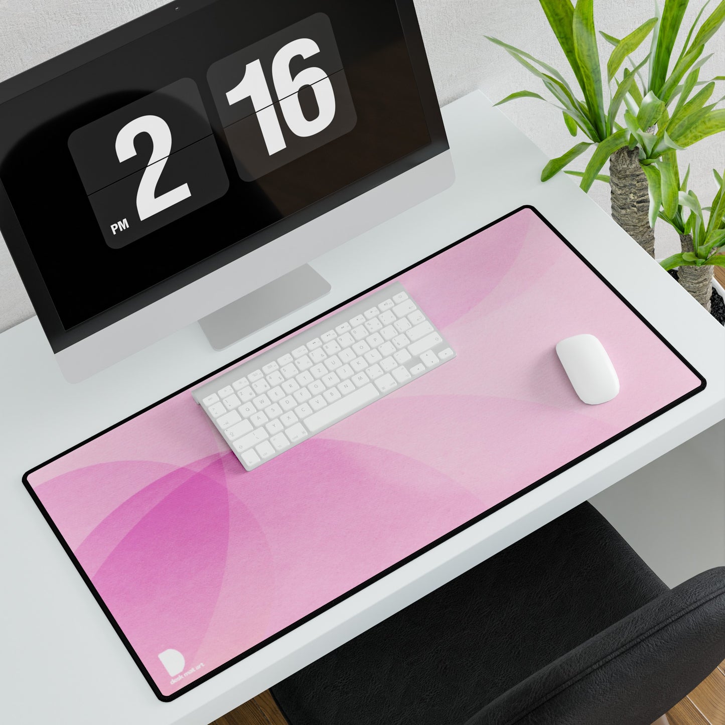 Pink Fade Large Desk Mat & Mousepad | 800x400mm