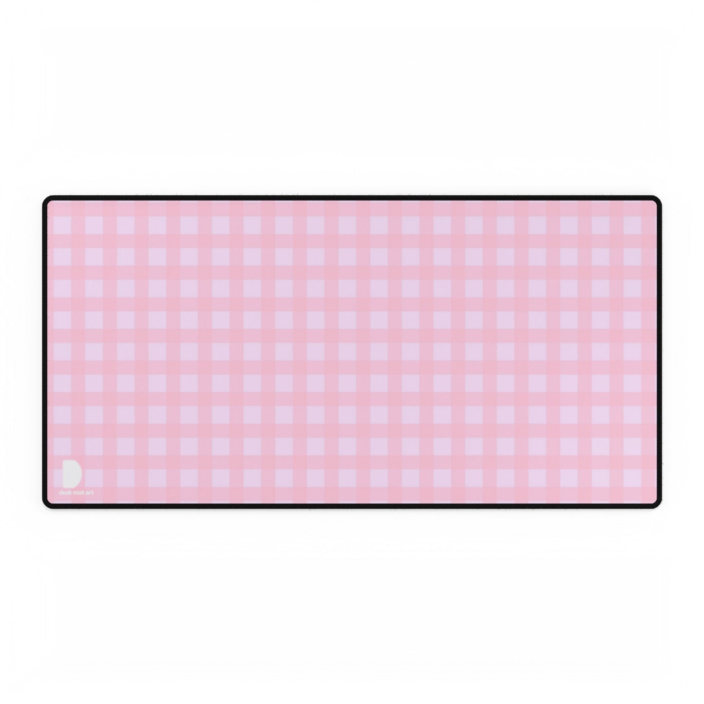 Pink Checkers Large Desk Mat & Mousepad | 800x400mm