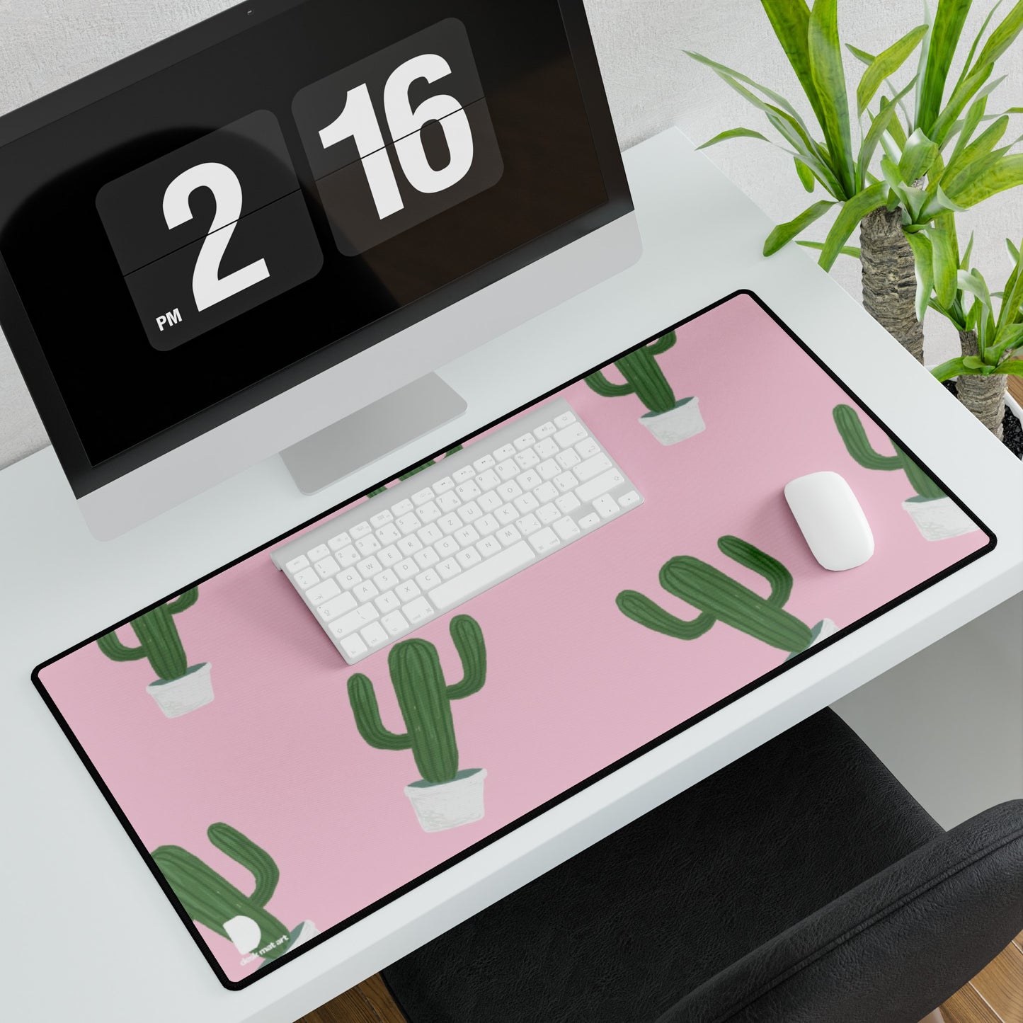 Cactus Large Desk Mat & Mousepad | 800x400mm