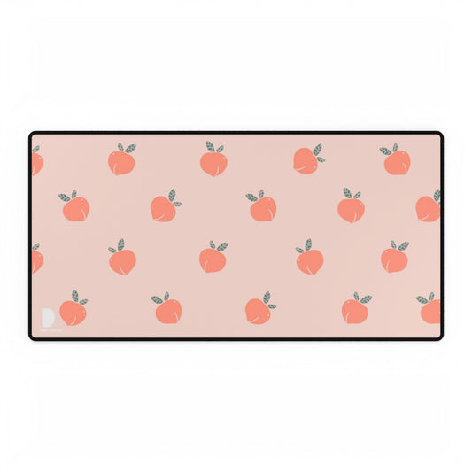 Peach Pattern Large Desk Mat & Mousepad | 800x400mm