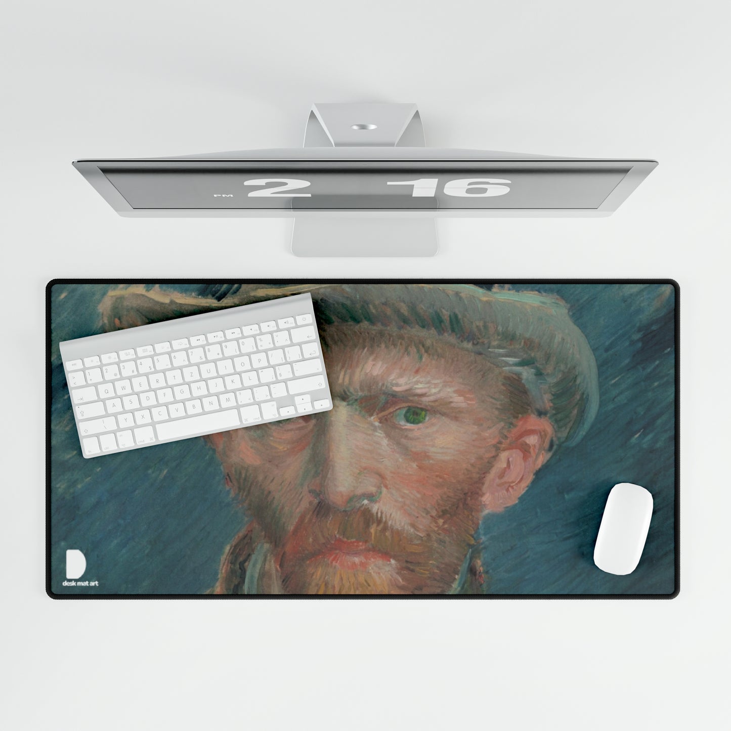 Self-portrait, Vincent van Gogh Large Desk Mat & Mousepad | 800x400mm