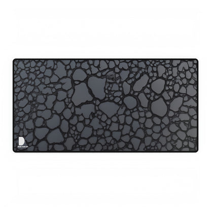 Black Asphalt Texture Large Desk Mat & Mousepad | 800x400mm