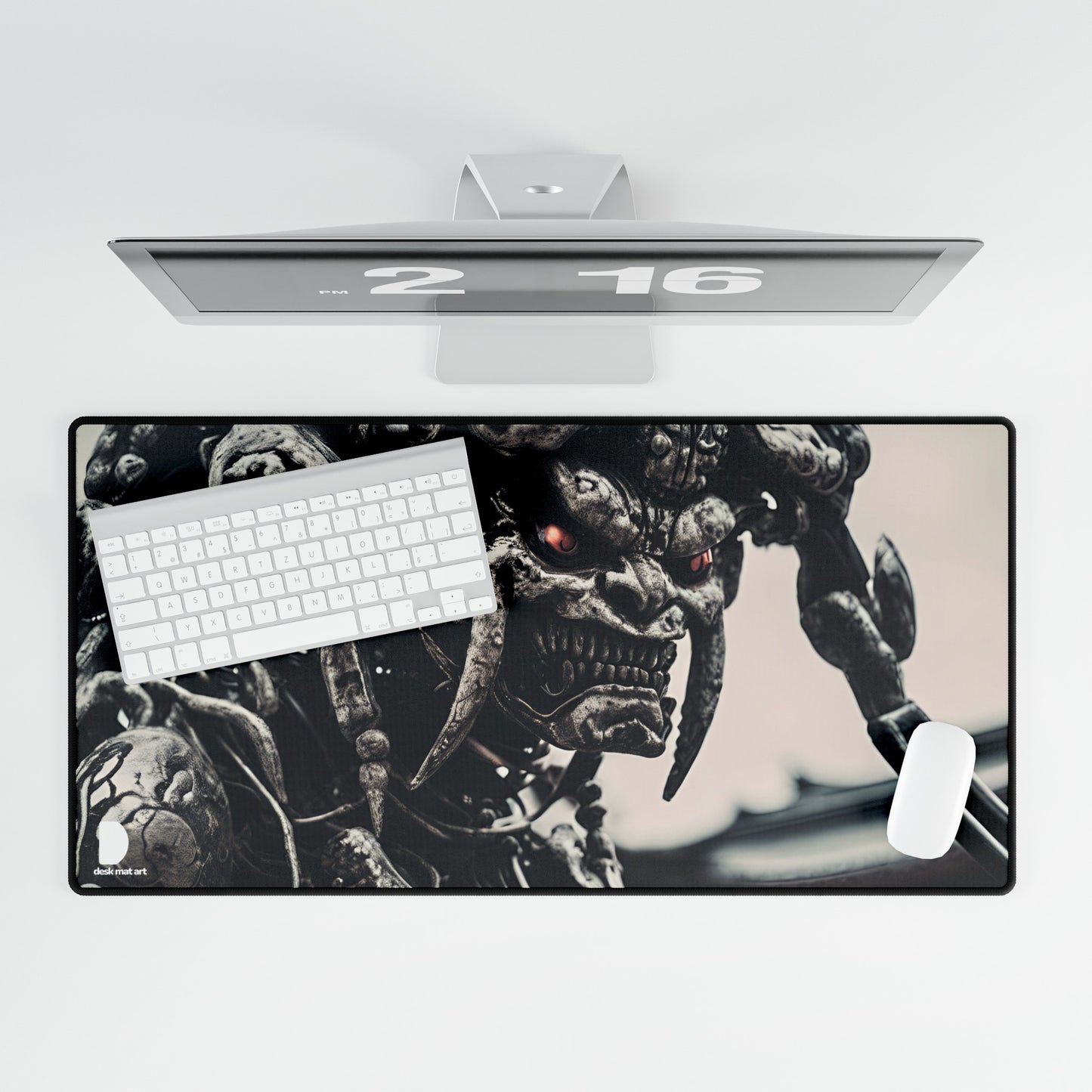 Oni Statue Large Desk Mat & Mousepad | 800x400mm