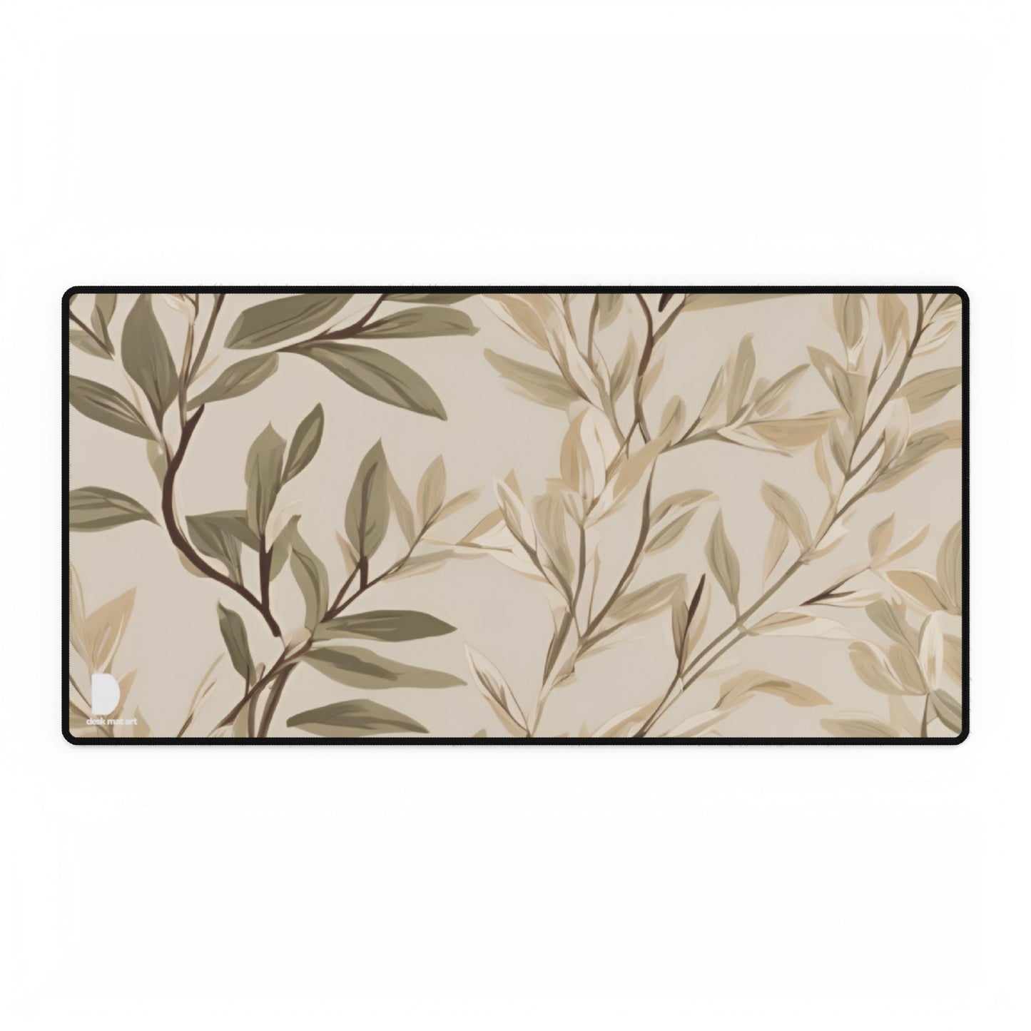 Tranquil Nature Leaves Large Desk Mat & Mousepad | 800x400mm