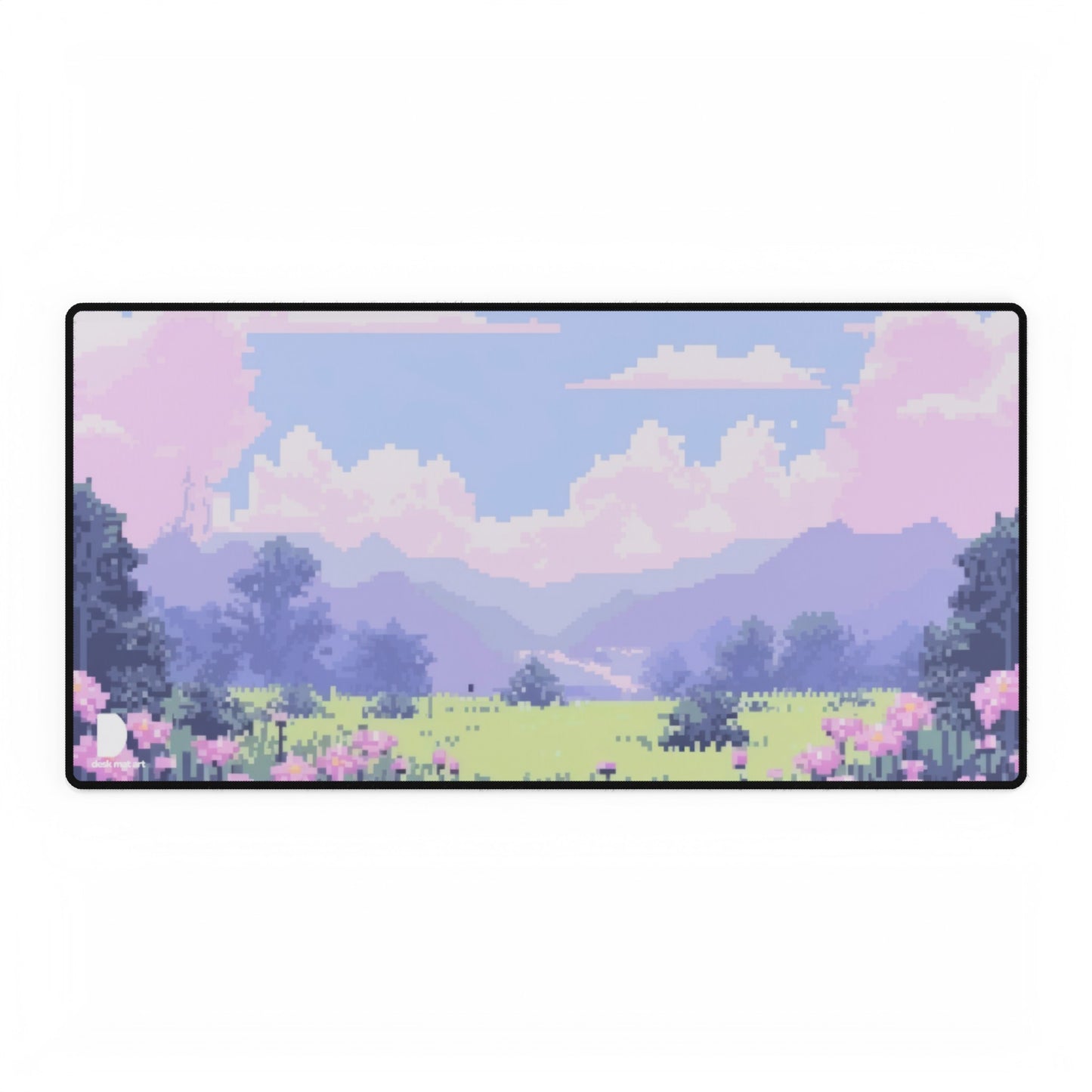 Pixel Art Field Large Desk Mat & Mousepad | 800x400mm