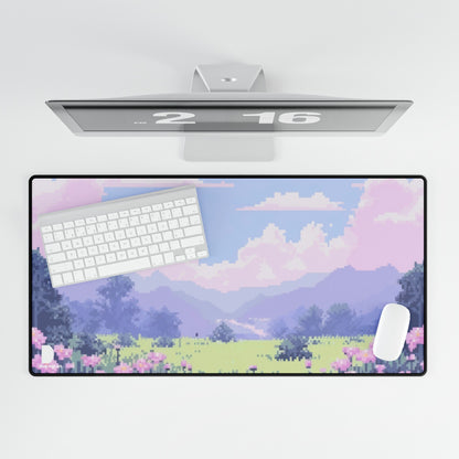 Pixel Art Field Large Desk Mat & Mousepad | 800x400mm